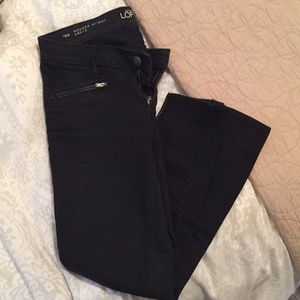 Black LOFT modern skinny ankle jeans